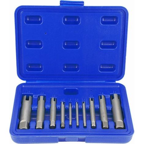 Extracteur de tarauds cassés en acier trempé – Lot de 4 embouts à vis inversée pour dégager vis et tarauds endommagés (1/5)