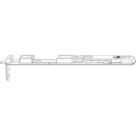 MACO MM Kantriegel unten MM-KS, Eurofalz FT 24 mm, 13V, L=170 mm, silber