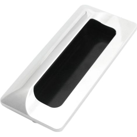 11 cm x 5 cm forme rectangle en métal argenté poignée de porte coulissante (1/2)