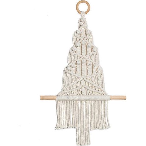 Handgefertigter, gewebter Wandteppich mit Quasten, Makramee-Stil, Boho-Stil, Kinderzimmer-Ornament, Wandbehang, Dekoration für Zuhause