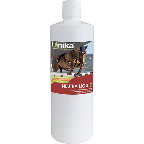 Neutra Liquid mangime complementare, in forma liquida, a base di elementi che nell’organismo favoriscono un effetto di bilanciamento del pH 1l