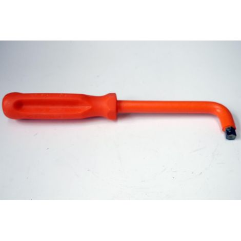 Tournevis 6 Pans 11x120mm coudée 90° isolée 1000V manche orange longueur 260mm pour vis creuses DERANCOURT (1/2)