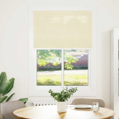 Maison Exclusive - Tenda Plissettata Crema 100x100 cm Larghezza Tessuto 99,4 cm