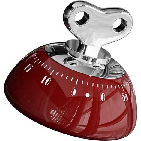 Küchentimer – Magnetischer Timer – Mechanischer Timer – Vintage-Stil – Küchenzubehör – Batterieloser Betrieb – 60-Minuten-Drehknopf – Edelstahl – Starker Magnet (1/5)
