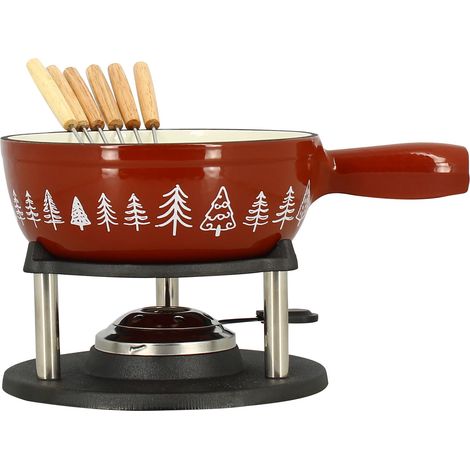 Service à fondue 6 personnes, MONTAGNE (1/4)