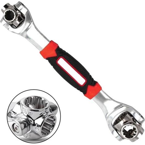 Chiave universale a 48 bussole combinate con testa girevole a 360 gradi, ideale per riparazioni domestiche e automobilistiche. (1/5)