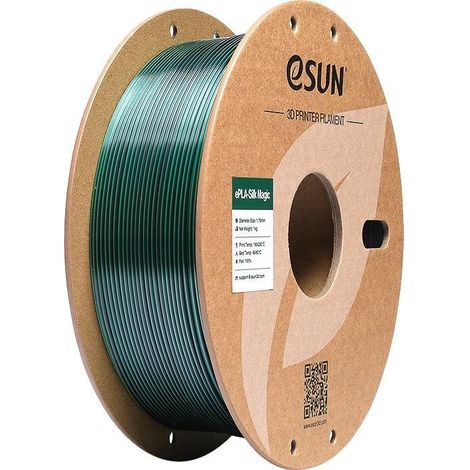 Filamento per stampante 3D esun epla-silk magic facile stampa effetto seta