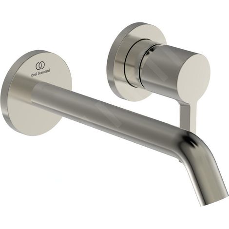 Ideal Standard Joy - Mitigeur de lavabo encastré, bec 180 mm, 2 trous, Silver Storm A7378GN (1/4)