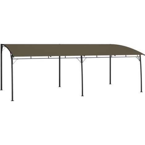Toldo parasol de jardín gris taupe 6x3x2,55 m vidaXL (1/5)