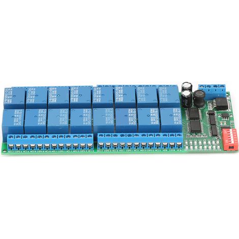 Eosnow Modbus-Relais, 255 Sekunden maximale Verzögerung RS485 DC 12 V Arbeitsspannung 11 mA Standby-Strom MODBUS RTU-Befehlssteuerungsmodus, für Factory Home
