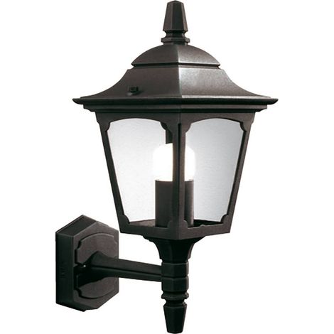 Elstead Chapel Mini - Lanterna da parete per esterni 1 luce con luce nera IP44, attacco E27 (1/5)