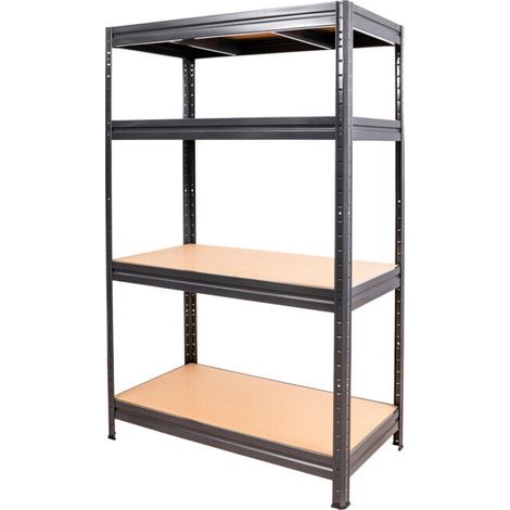 [NEUWERTIG] B-Ware STIER Fachbodenregal Regal Schwerlastregal 600kg 1770x1600x600mm Graphitgrau (1/2)