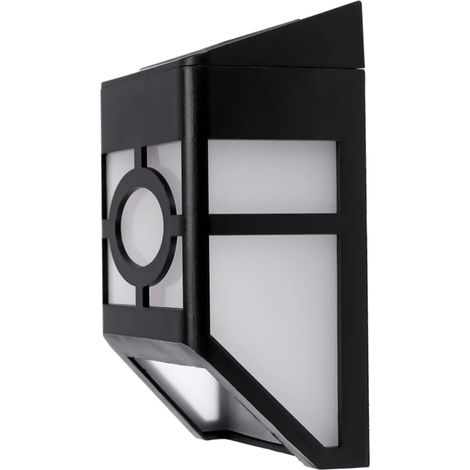 4pièces Lampe Solaire Murale Led Étanche Pour Extérieur Éclairage Jardin (1/5)