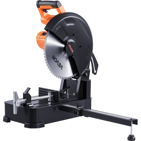 Scie à Tronçonner avec Lame de Coupe à Froid en Inox 355 mm, Scie à Métaux avec Moteur sans Balais Puissant de 3500 W, Vitesse Réglable 750-1200 tr/min, Angle 0-45°, pour Tubes Carrés et Plats (1/5)