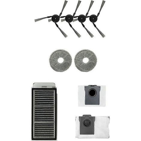 Accessoires compatibles avec le robot aspirateur Dreame X40 (version améliorée) : brosse latérale, chiffon, filtre à poussière (1/5)