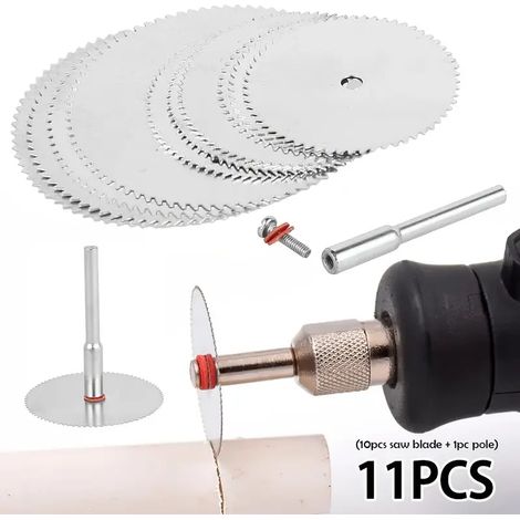 Disque de coupe pour bois, lame de scie circulaire en acier inoxydable, outil rotatif pour travaux d'ébénisterie (1/4)