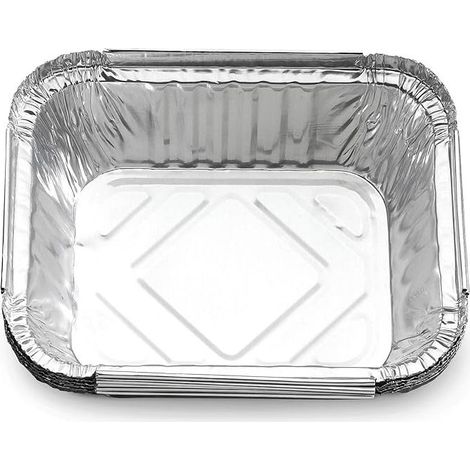 Lot de 5 barquettes en aluminium 14,7×12,2 cm, plateaux de cuisson et service (1/3)