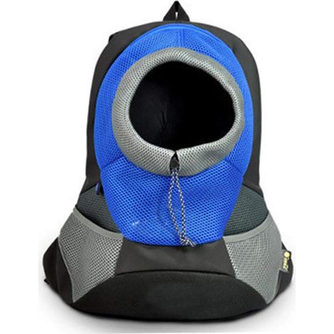 Sac à dos transporteur pour chien et chat, design tête respirant, sac à épaule, idéal vélo, randonnée, voyage et courses, taille S (1/5)