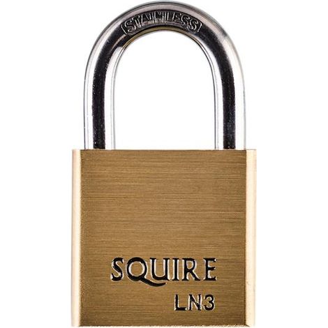 Premium Brass Lion Marine Padlock with Stainless Steel Shackle, 30mm, 4-Pin Security Lock by Squire LN3S LN3S Lion Series