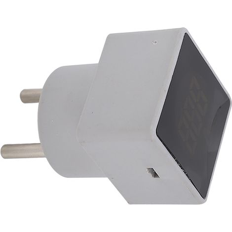 Voltmètre numérique LCD à prise murale avec rétroéclairage rouge, mesure en temps réel, voltmètre alternatif UE AC50 380V (1/5)