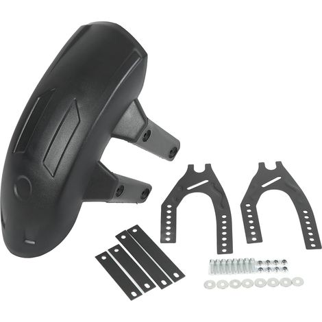 Motorcycle splash guard, ABS metal black motorcycle rear fender, universal tire fender for 12-18in wheel hubs (1/5)