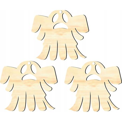 Decorazione pendente in legno HALLOWEEN H8 3 pz. (1/3)