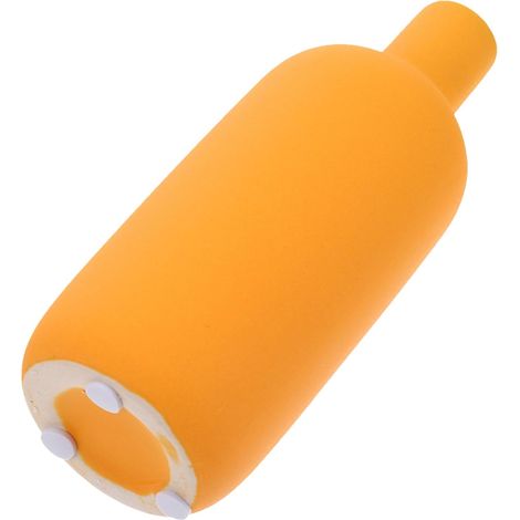 Vase en Céramique Jaune Minimaliste Rond Surface Lisse, Facile à Nettoyer, Support pour Arrangements Floraux et Décoration Intérieure (1/5)