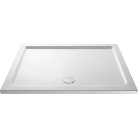 Slim 1400 x 800 Rectangular Stone Resin Shower Tray For Wetroom Enclosure (1/5)