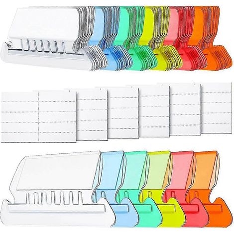 120 onglets et inserts pour dossiers suspendus, facilitant l'identification rapide des fichiers, faciles à lire et à manipuler. (1/5)