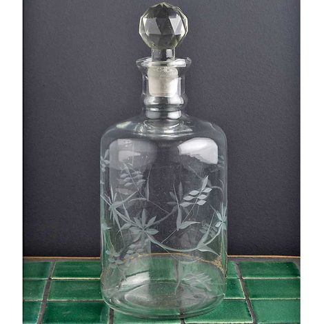 Grande carafe gravé Mona 0.9L 19x11cm (1/2)