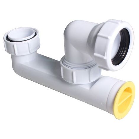 RGE BDD Coude de stockage de baignoire composants de drainage de déodorant de baignoire en plastique blanc (1/5)