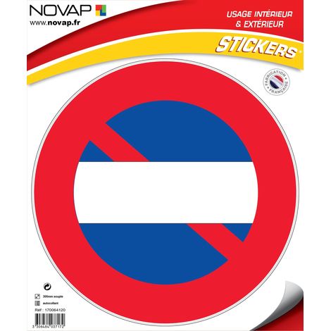 Défense de stationner + zone neutre - Adhésif Ø300mm - 4037172
