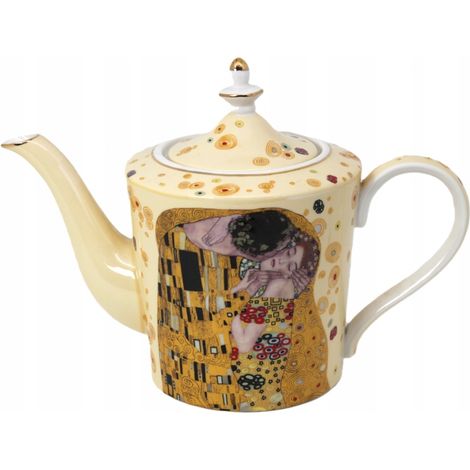 Elegante tetera eléctrica para café y té. Gustav Klimt "El beso". (1/5)