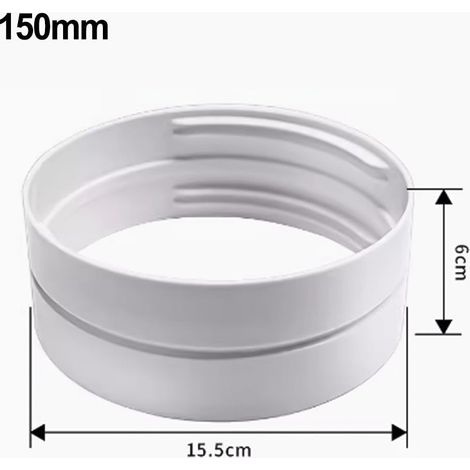 150mm Air Conditioner Exhaust Adapter, Mobile Air Conditioning Accessories, Exhaust Pipe Head Connector (150mm) (1/5)