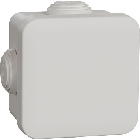 Mureva Box boite de dérivation avec embouts 65x65x45 IP55 blanc polaire SCHNEIDER IMT05022 (1/5)