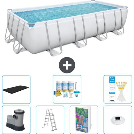 Bestway Bestway Power Steel Rectangulaire - 549x274x122 cm - 8-pièces  S576 (1/4)