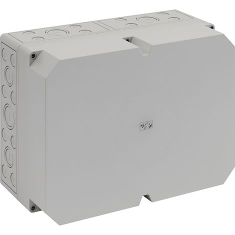 Spelsberg Caja vacía, gris, grado de protección IP66, resistencia al impacto IK07, clase de protección II, Ui 690V AC, tensión de aislamiento nominal 1000V DC, libre de halógenos, 10591201