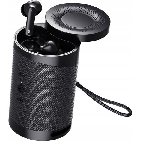 Bemi DUO Schwarzes Bluetooth-Kopfhörer- und Lautsprecherset mit 3 W Leistung (BBTADUOBB)