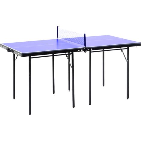 HOMCOM Folding Mini Table Tennis Portable Ping Pong Set Games Play Sport w/ Net (1/5)