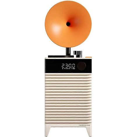 Enceinte Bluetooth CX-202 avec caisson de basses, horloge LED, appels mains libres, lecteur de musique et entrée auxiliaire pour carte TF (1/5)