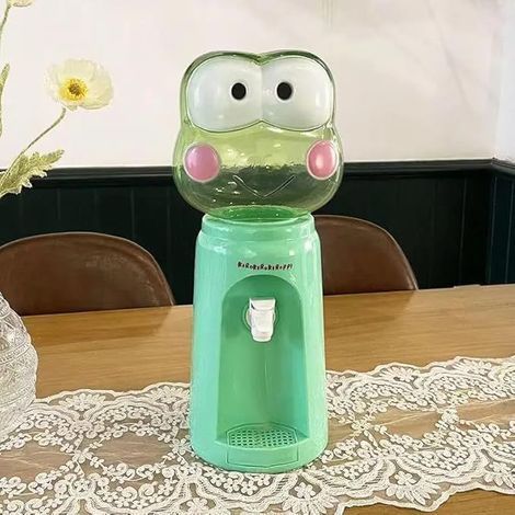 Fontaine à eau mignonne pour enfants, design grenouille, 2,5 litres, 8 verres, distributeur d'eau compact et ludique. (1/5)