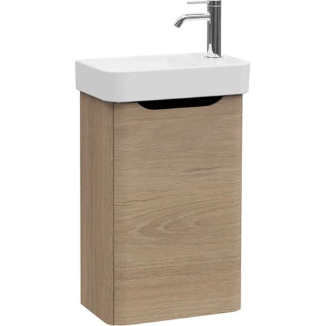 Meuble lave mains VitrA Sento Round chêne doré (1/4)