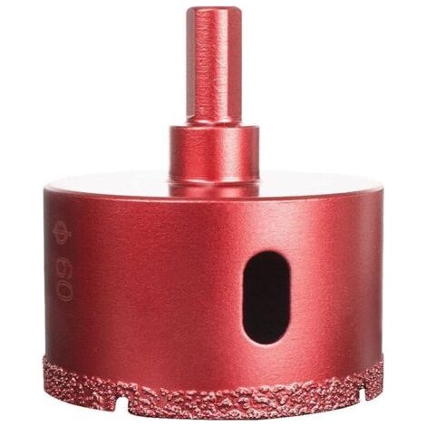 Diamantés Scie Cloche Foret, Coupe-Trou de Performance pour Verre/Tuile/Granit/Marbre (60mm)