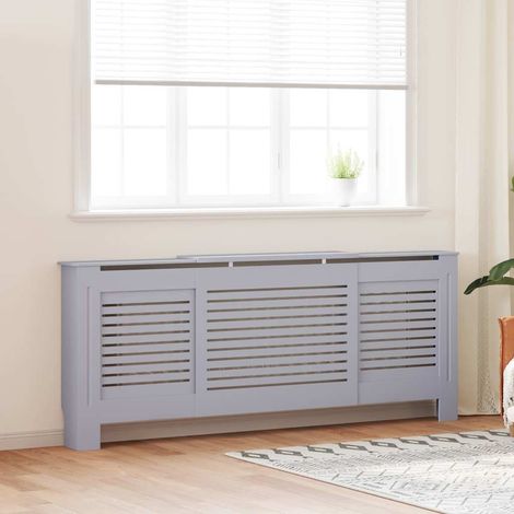MDF Heizkörperverkleidung Grau 205 cm