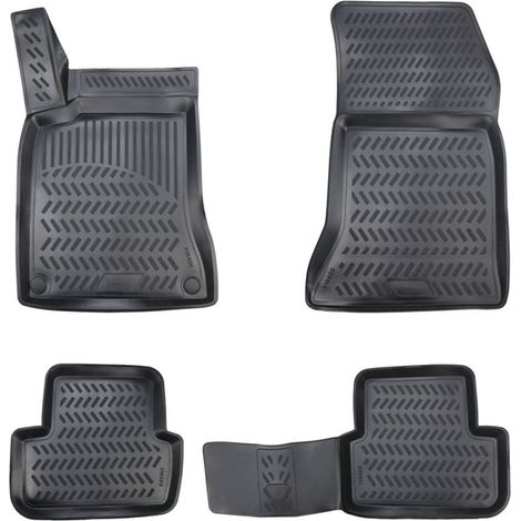 Satz 4-tlg. 3D-Gummifußmatten für den Innenraum aus TPE-Gummi, X-Series, für MERCEDES A W176 2013–2018, CLA 2014–2018, B W246 20