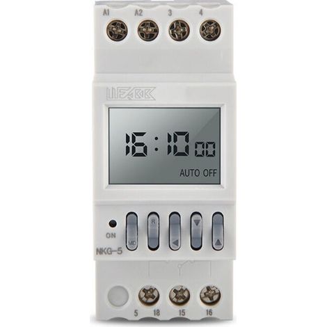 Minuterie programmable numérique AC220V 50Hz 16A, minuterie avec programmation quotidienne