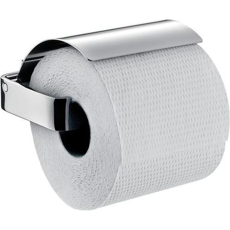 Loft Papierhalter mit Deckel edelstahl-optik