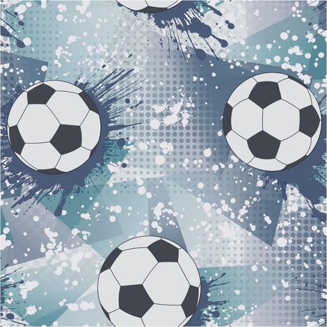 Football Frenzy Navy Teal Wallpaper Paste The Paper Kids Room Nursery Holden (1/4)