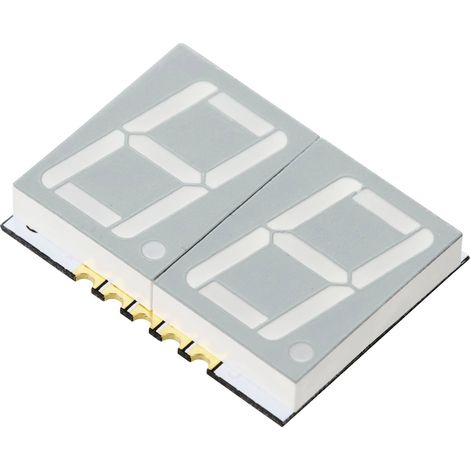 TRU COMPONENTS LED CMS JAUNE 16 MCD AFFICHAGE À DEUX CHIFFRES TC-11612644 (1/4)