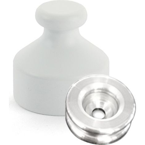 Kit de Fixation : Rondelle multi-matériaux Alu + Suspension classique Blanc - L'Attachante (1/5)